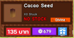 Cacao Seed 1 Ea